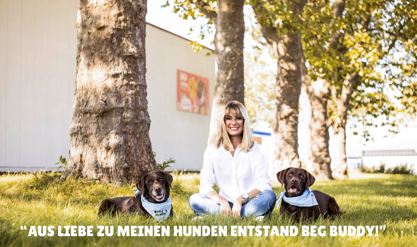 BeG Buddy GmbH, Julia Braun mit ihren Labradoren Ludwig und Paul